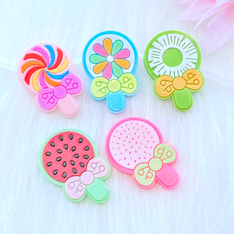 Embellishment Glue Craft - 10 Buah Baru Lucu Lollipop Seri