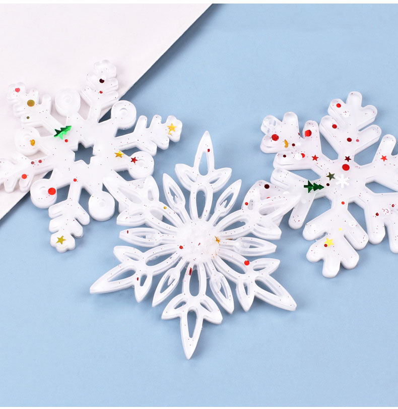 Christmas Craft Embellishment - Cetakan Silikon Ornamen Kepingan Salju Natal