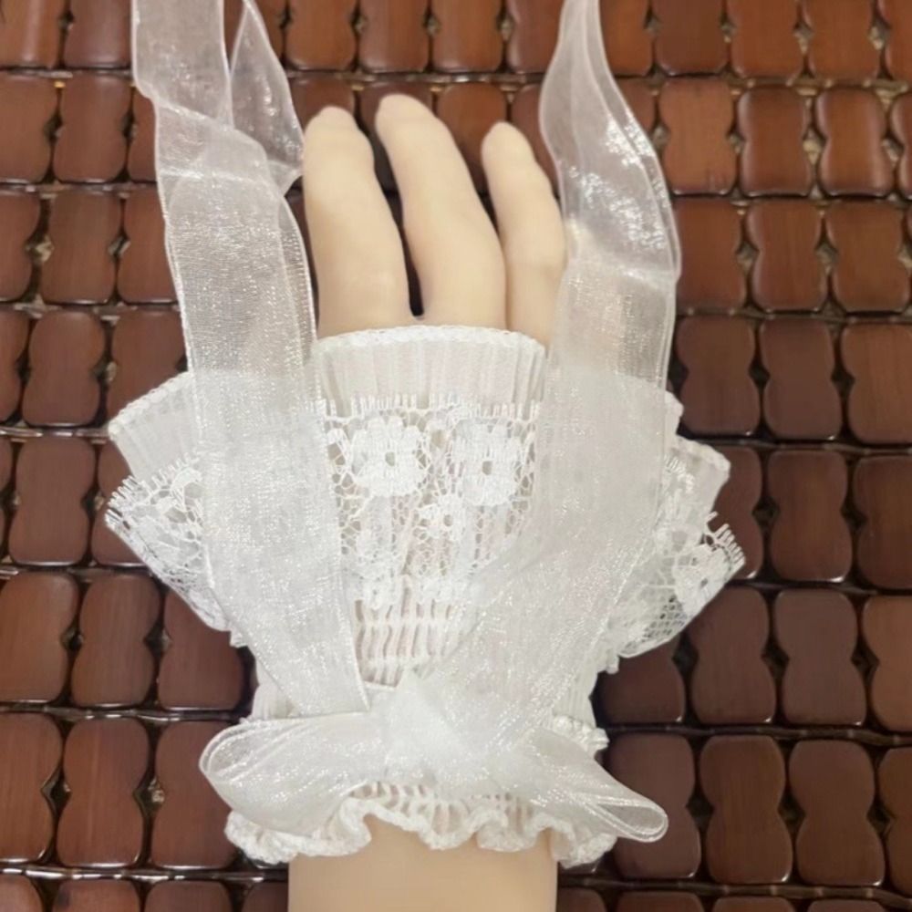 Lengan Palsu Berenda Gaya Loli - Elastic Lace Trim ulasan dan harga