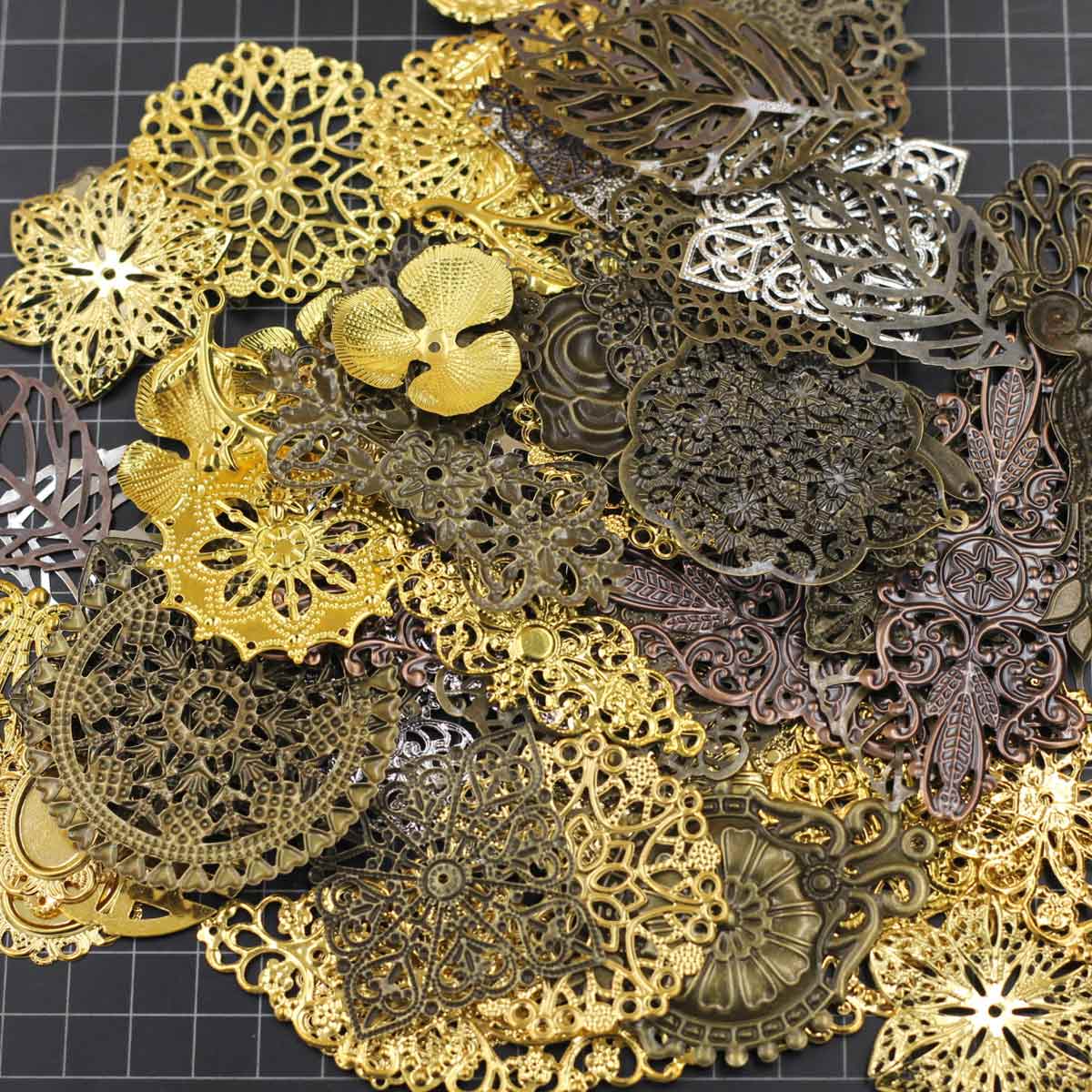 Hiasan Konektor Acak Campuran  - Craft Embellishment ulasan dan harga