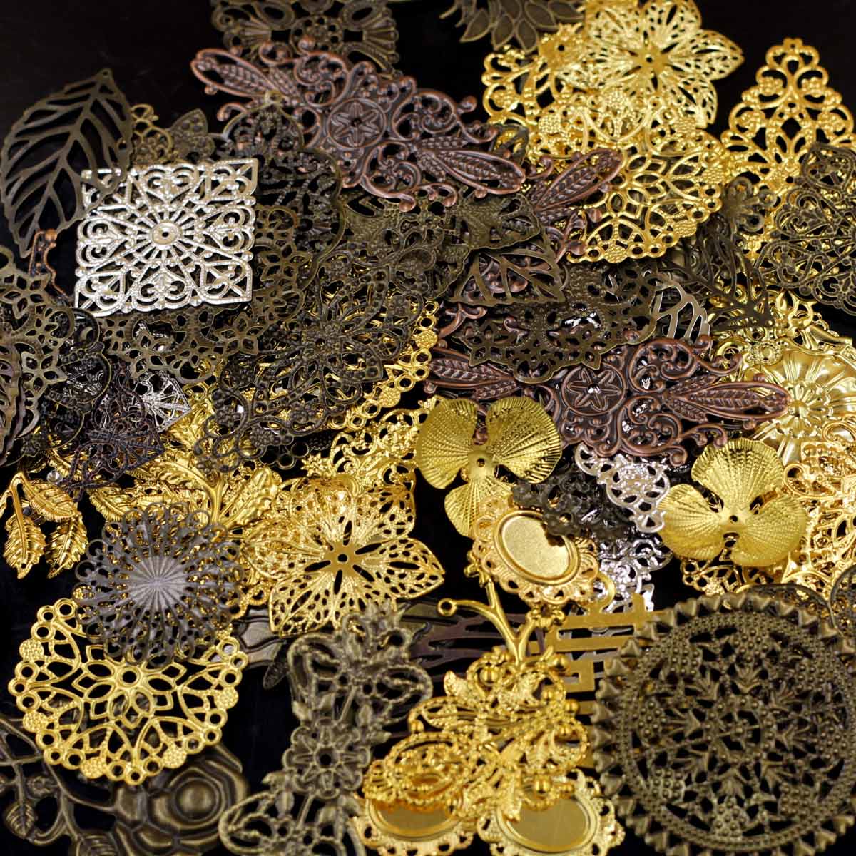 Hiasan Konektor Acak Campuran  - Craft Embellishment ulasan dan harga