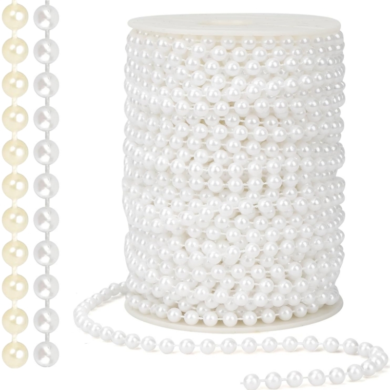 2/5M ABS Mutiara Imitasi Manik - Pearl Trim Chain ulasan dan harga