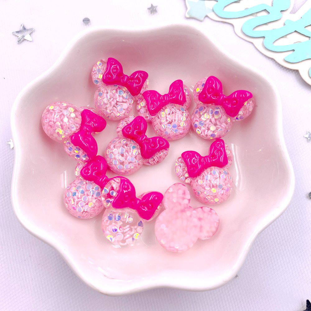 20 buah Resin warna-warni kepa - Embellishment Glue Craft ulasan dan harga