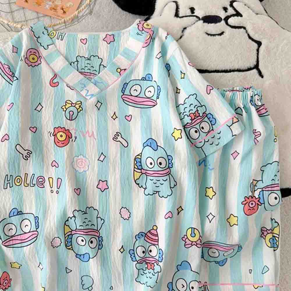 Set Piyama Wanita Sanrio Hangy - Embellish Knit ulasan dan harga