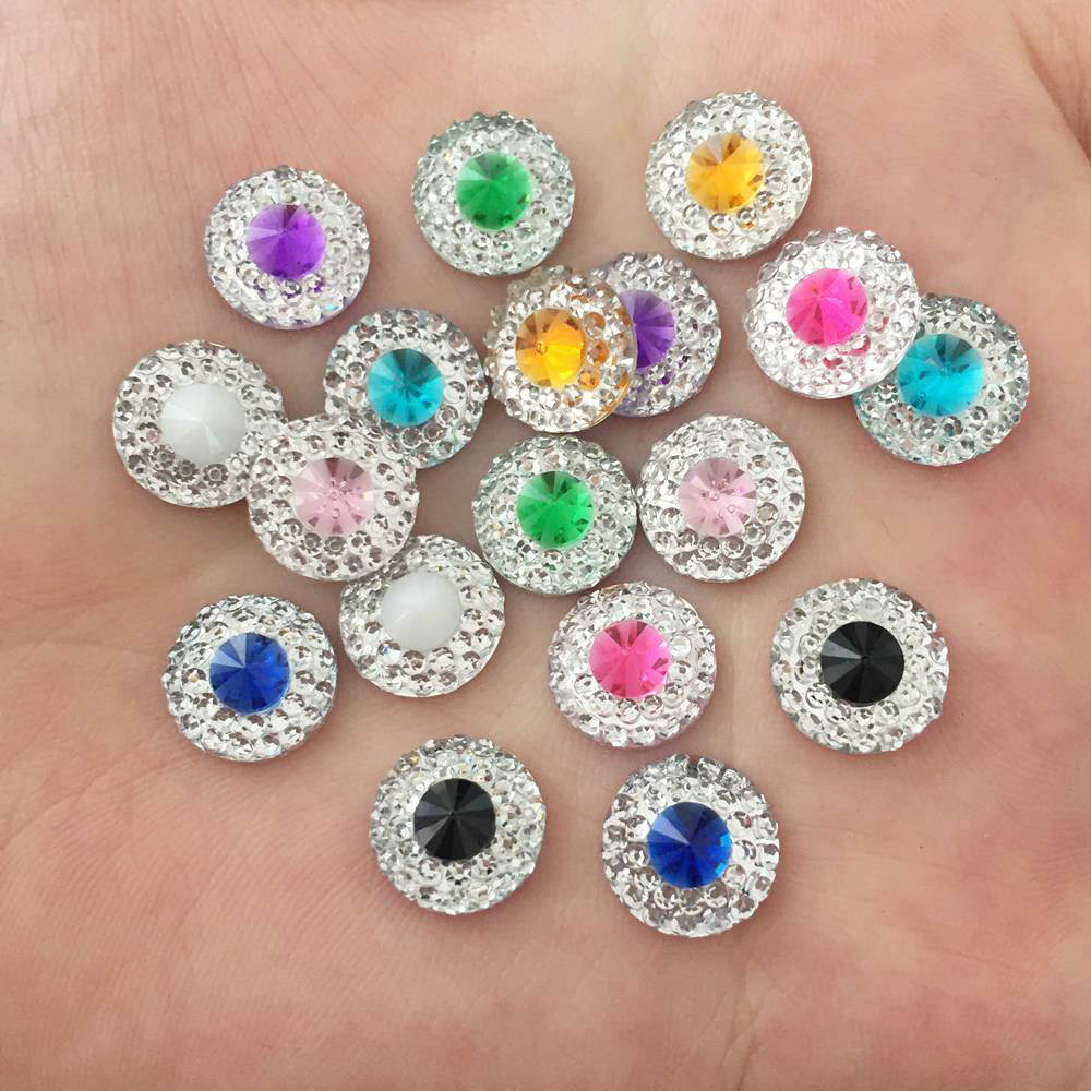 Resin 10/12/16Mm Warna Ganda K - Embellishment Glue Craft ulasan dan harga