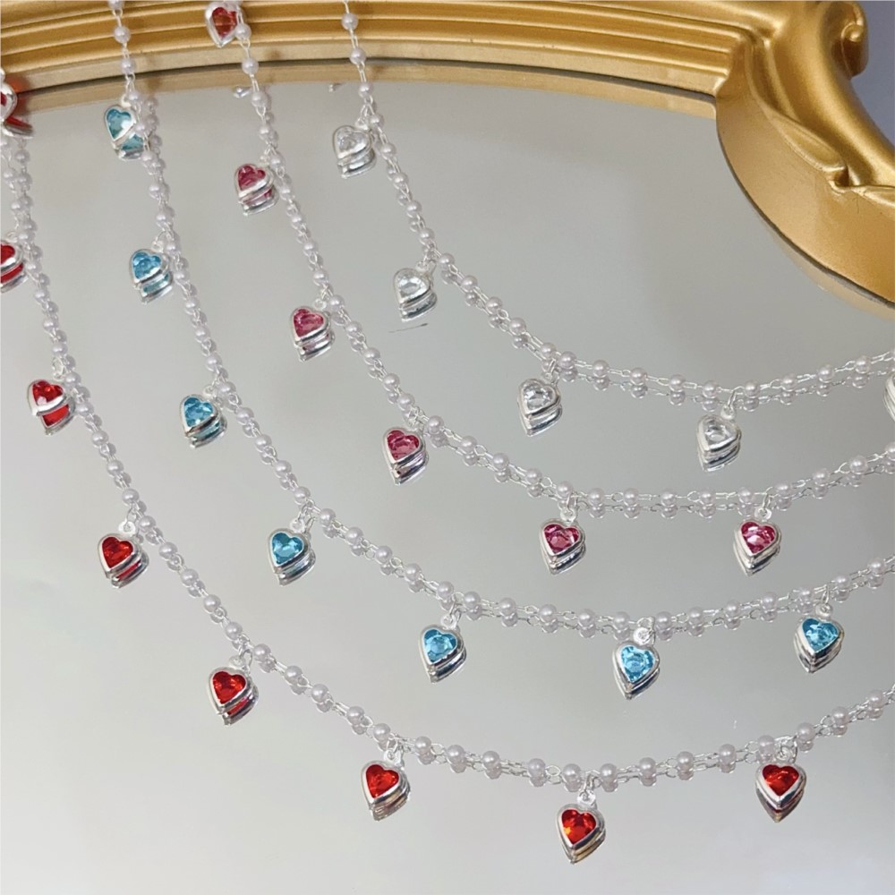 Rantai Kuningan Kristal Hati P - Pearl Trim Chain ulasan dan harga