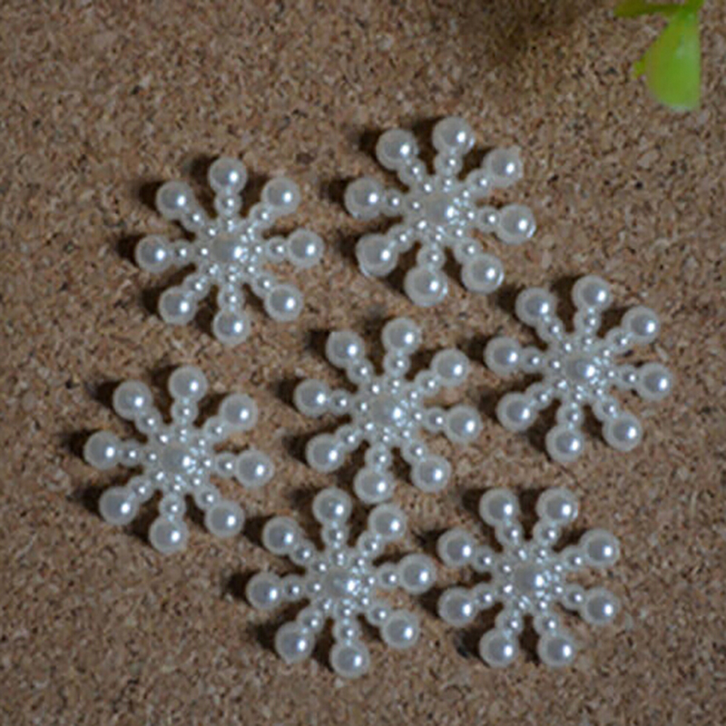 100 Buah Mutiara Putih Resin S - Christmas Craft Embellishment ulasan dan harga