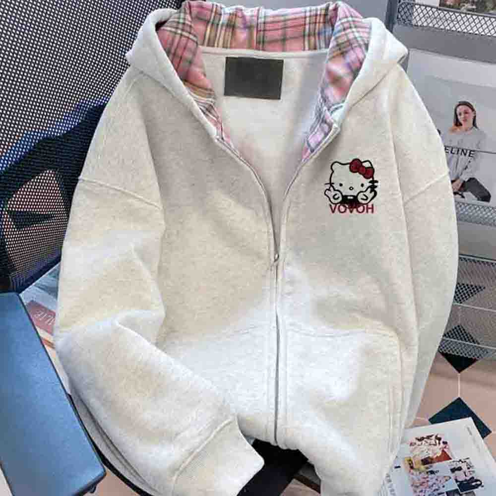 Sweater Hoodie Wanita Hello Ki - Embellish Knit ulasan dan harga