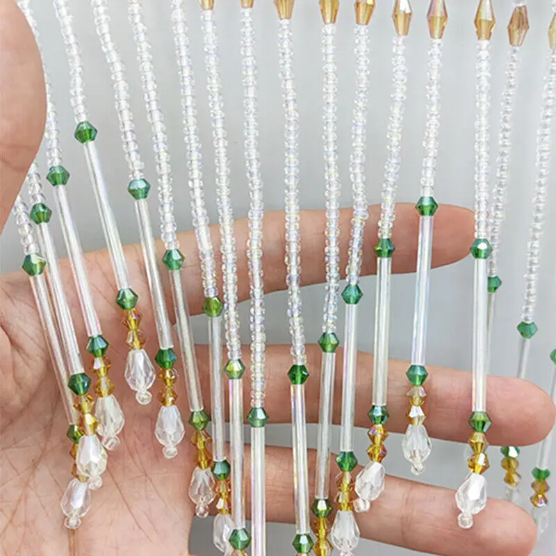 Tabung Kaca Pinggiran Rumbai 1 - Beaded Trim Fringe ulasan dan harga