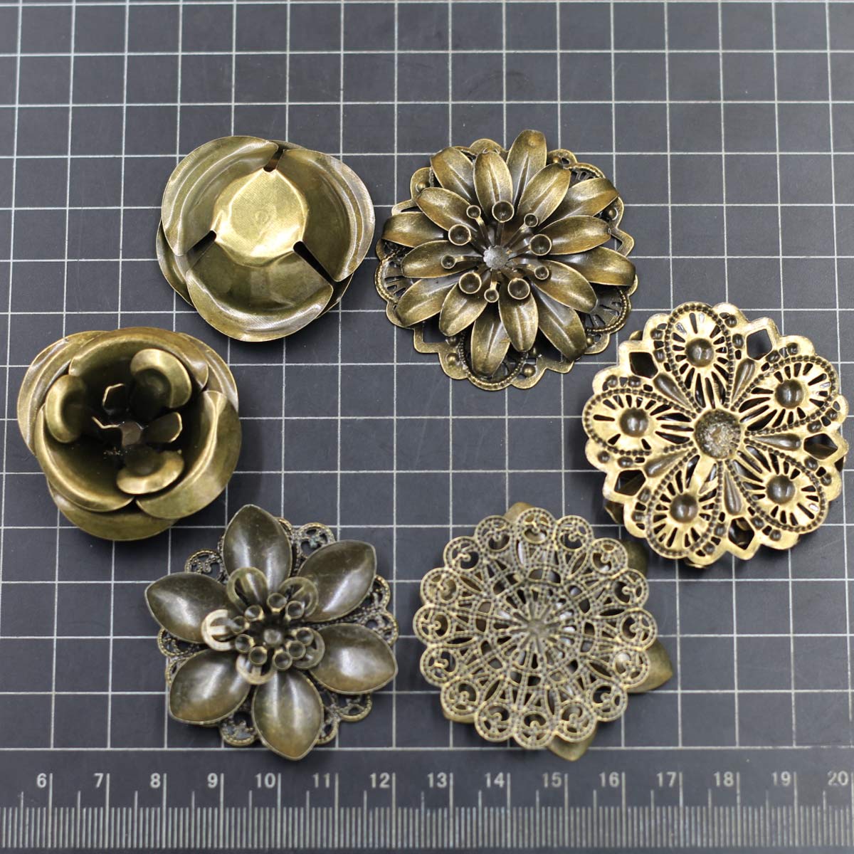 6 Buah Hiasan Kombinasi Pola B - Craft Embellishment ulasan dan harga