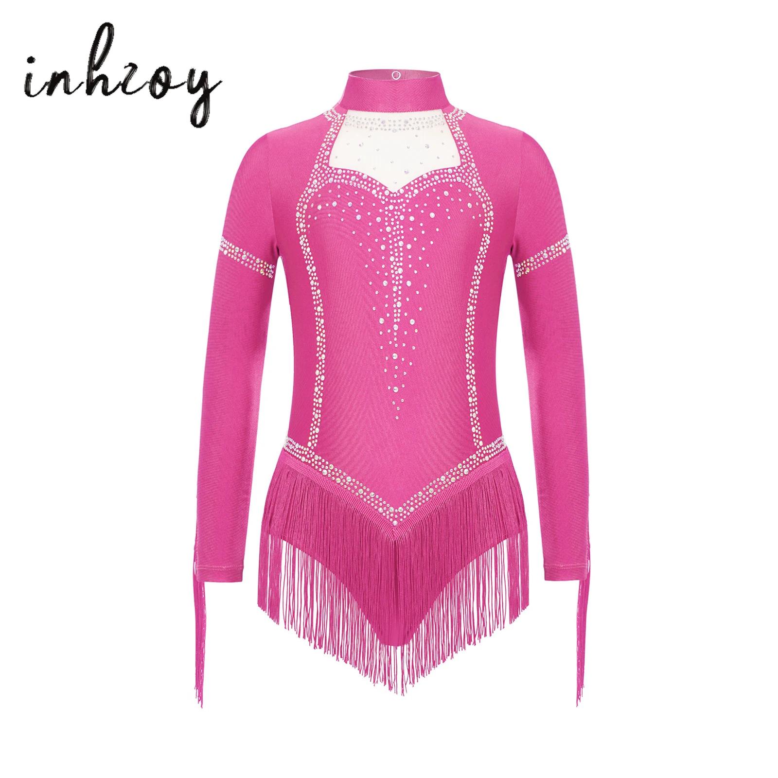 Baju Tari Latin Anak Perempuan - Rhinestone Banding Trim ulasan dan harga