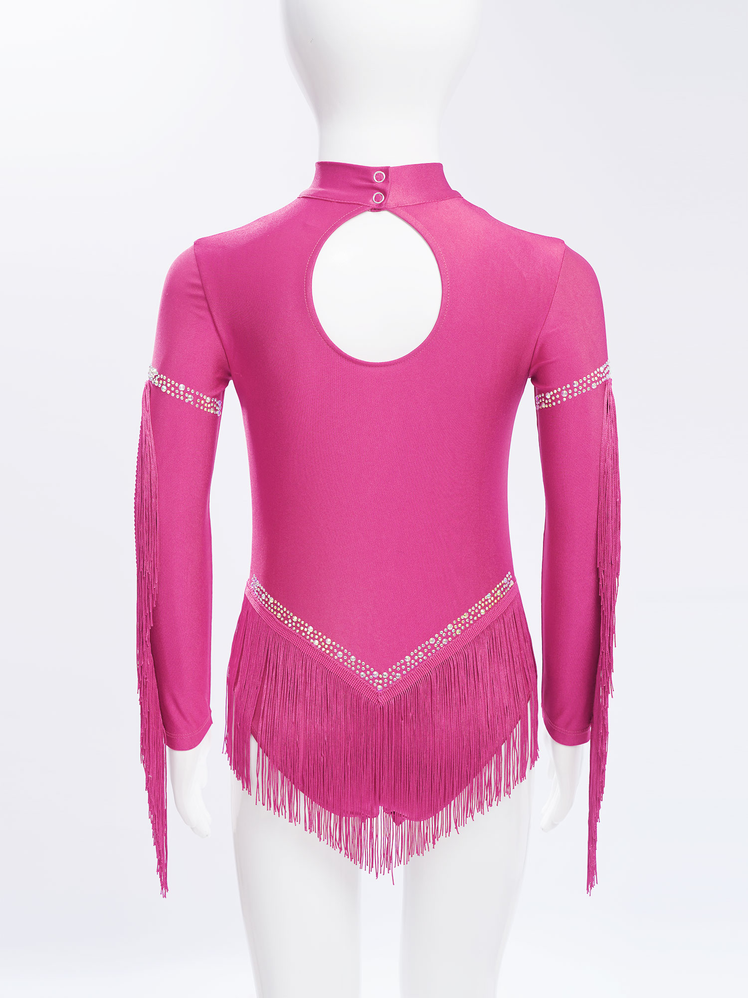 Baju Tari Latin Anak Perempuan - Rhinestone Banding Trim ulasan dan harga