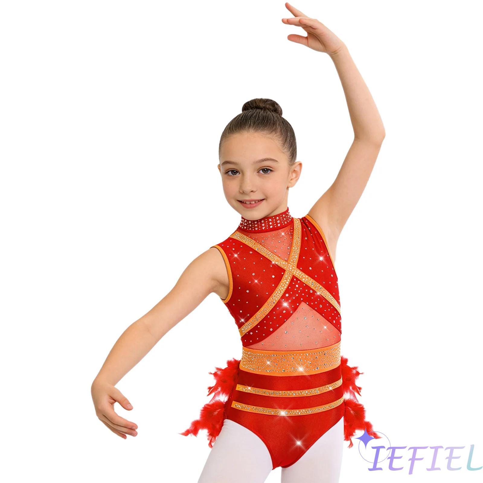 Kostum Tari Balet Latin Anak P - Rhinestone Banding Trim ulasan dan harga